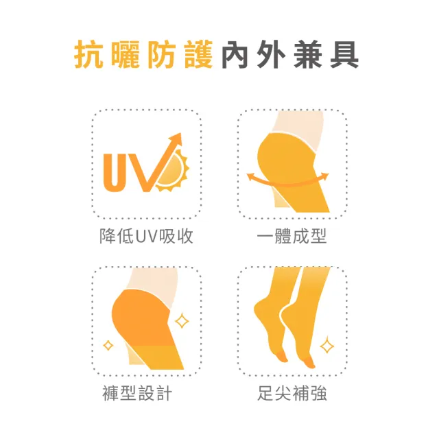 【VOLA 維菈】6件組 UV對策 15丹加大透膚 防曬絲襪 褲襪 薄絲襪 黑絲襪(MIT台灣製造 抗UV 加大絲襪)