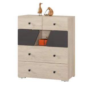 【文創集】羅達文  雙色2.7尺二門三抽斗櫃