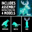 【英國T&K】越玩越靈巧 STEAM寶盒：LED 3D 克里托創意魔法片：神奇的麋鹿和森林朋友(3478-Moose)