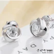【Sayaka 紗彌佳】耳環 飾品  925純銀 遇見幸福 施華洛世奇元素鑲鑽耳環(-白鑽)