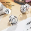 【Sayaka 紗彌佳】耳環 飾品  925純銀 遇見幸福 施華洛世奇元素鑲鑽耳環(-白鑽)