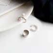 【MISS KOREA】幾何耳骨夾 珍珠耳骨夾/韓國設計溫柔氣質幾何珍珠造型耳骨夾3件套組(2色任選)