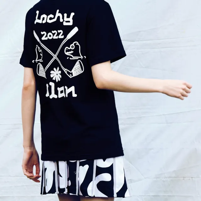 【Daniel Wong】LOCHYCLAN 中性 短袖直身T恤(黑)