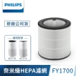 【Philips 飛利浦】奈米級勁護HEPA&活性碳複合式濾網 -FY1700(適用型號:白小奈 AC1715、AC1711)