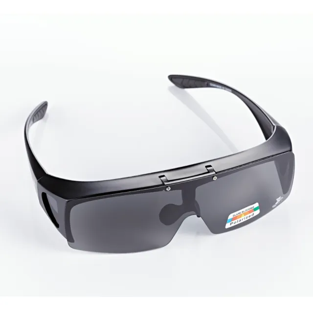 【Z-POLS】可掀包覆設計 Polarized寶麗來偏光抗UV400太陽眼鏡(可包覆近視眼鏡於內新款偏光眼鏡)