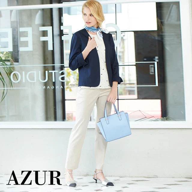 【AZUR】基本素色百搭OL直筒褲-2色