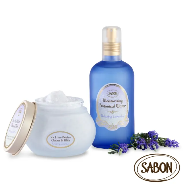 【SABON】官方直營 臉部淨膚活水加量組(二合一臉部純淨磨砂膏200ml+植萃保濕噴霧230ml)