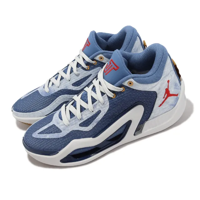 NIKE 耐吉】籃球鞋Jordan Tatum 1 PF 男鞋藍白牛仔丹寧運動鞋實戰