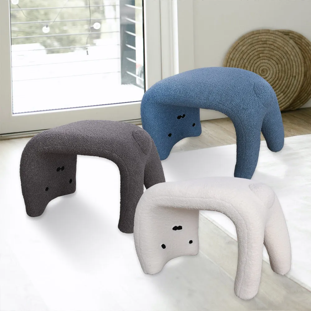 【AOTTO】萌萌貓設計款椅凳(椅凳 穿鞋凳)