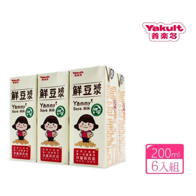 Yakult 養樂多 鮮豆漿(200ml*6入/組)