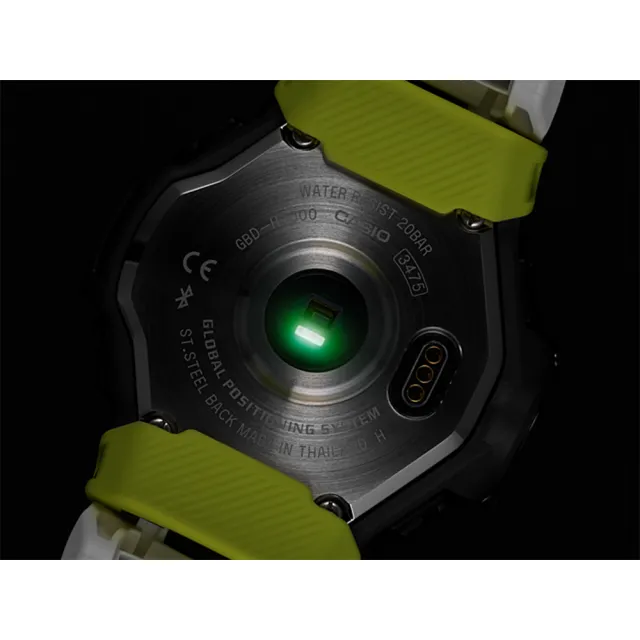 【CASIO 卡西歐】G-SHOCK 太陽能GPS心律運動錶 情人節 送禮(GBD-H1000-1A7)