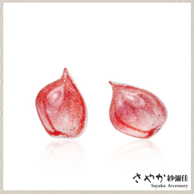 【Sayaka 紗彌佳】耳環 飾品  925純銀淡雅花瓣造型耳環 -單一色系