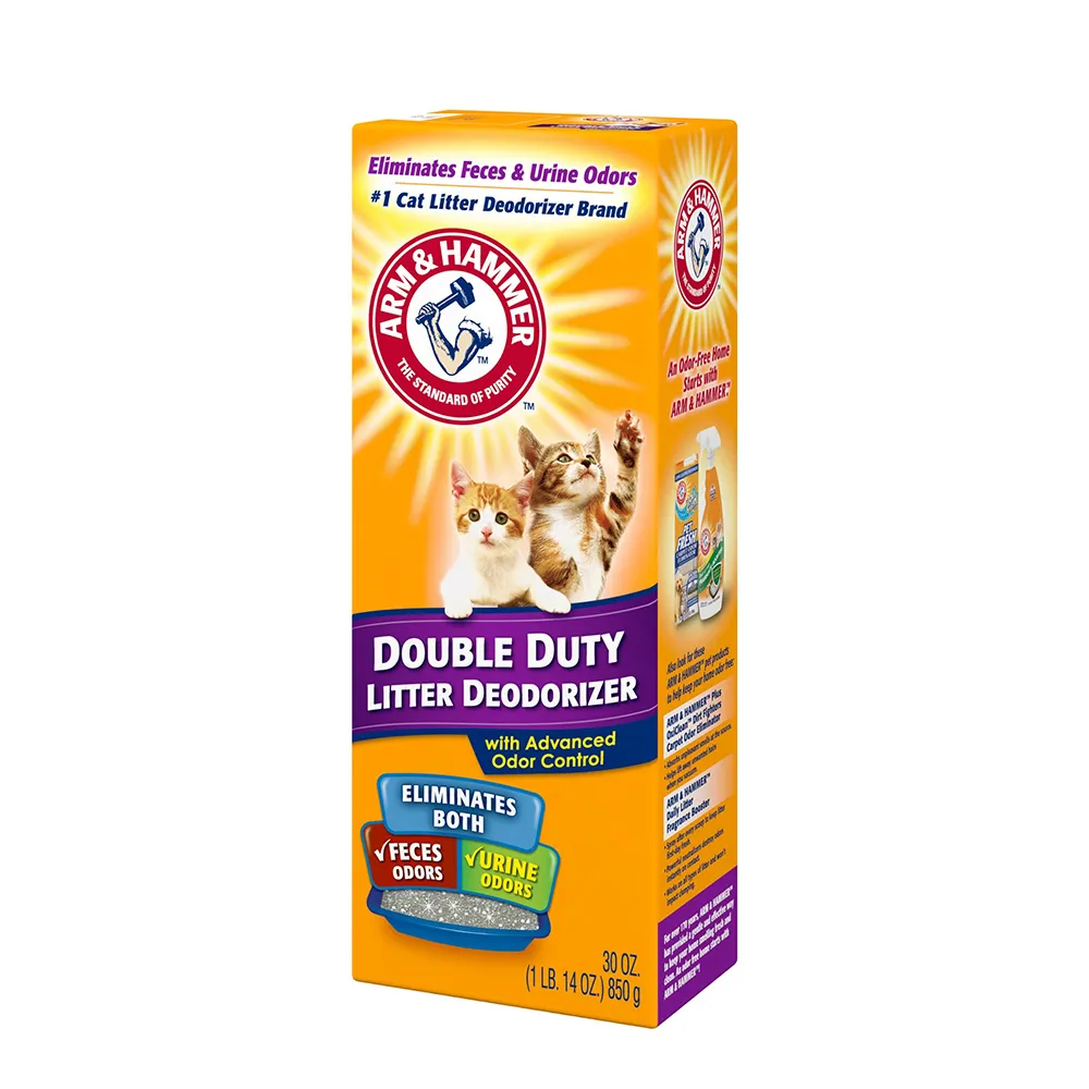 【ARM&HAMMER 鐵鎚】強效貓砂專用除臭粉850g