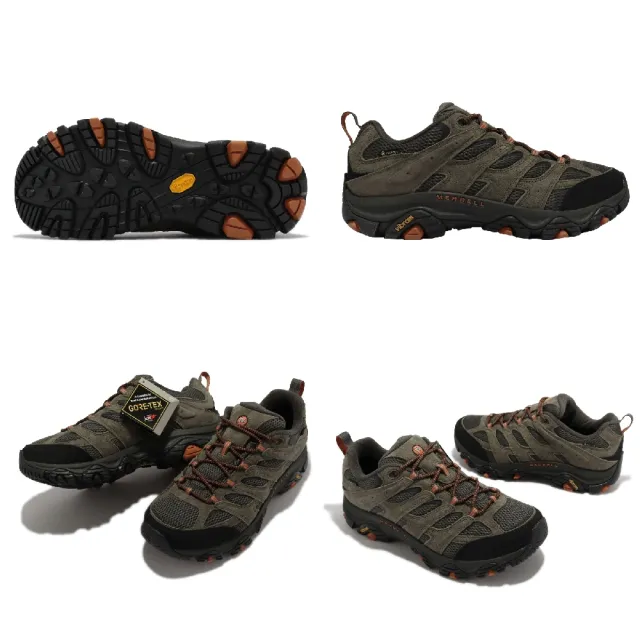 【MERRELL】登山鞋 Moab 3 GTX Wide 男鞋 寬楦 綠 黑 防水 支撐 戶外 vibram(ML035801W)