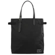 【BALLY】簡約品牌LOGO直式肩背托特包購物包(黑)