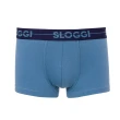 【sloggi Men】GO系列彈性貼身平口褲2件包(藍寶石/深酒紅)
