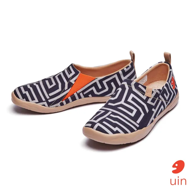 【uin】西班牙原創設計 男鞋 謎圖彩繪休閒鞋M1109277(彩繪)
