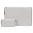 【YUNMI】MacBook 13吋 14吋 皮質電腦內膽包 筆電收納包 加厚抗震防潑水筆電包(贈電源包)