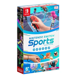 【Nintendo 任天堂】Nintendo Switch 運動+運動指套(中文版-特典隨機×1)