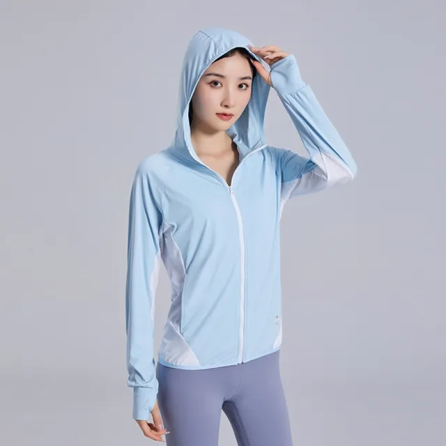 【米蘭精品】現貨+預購 防曬外套速乾冰絲連帽外套(男女防曬衣9色74ce11)