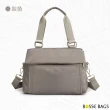 【Rosse Bags】新款多層百搭牛津布手提包(現+預  黑色 / 灰色 / 粉色 / 棕色)