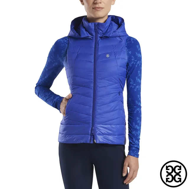 【G/FORE】GFORE HOODED PUFFER 女款 保暖背心(G4LF20O09-LAPIS)