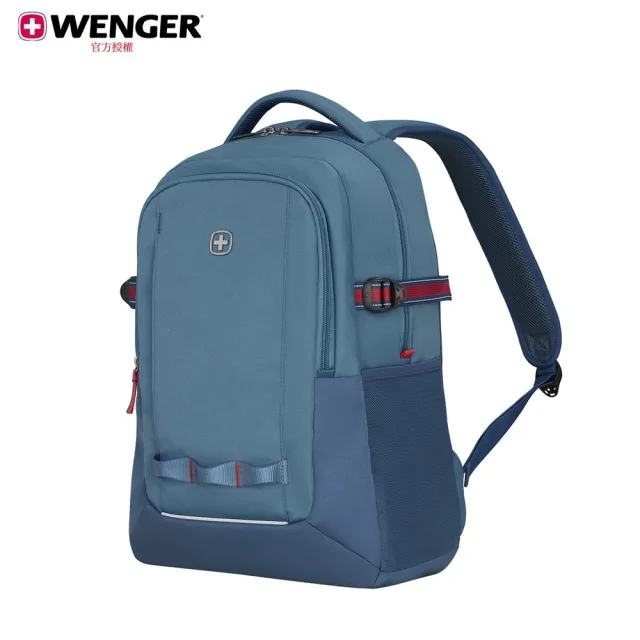 【WENGER 威戈】雙11 Wenger Ryde 16吋電腦後背包 32*47*21 灰/紅/藍(611990/611991/611992)