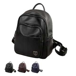 【MAISY】韓版簡約休閒大容量後背包(現+預  黑色 / 咖啡色 / 深藍色)