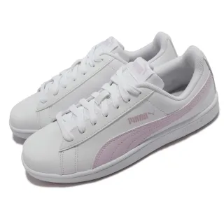 【PUMA】休閒鞋 Up 女鞋 男鞋 白 粉 復古 基本款 皮革 板鞋 小白鞋 情侶鞋(37260527)