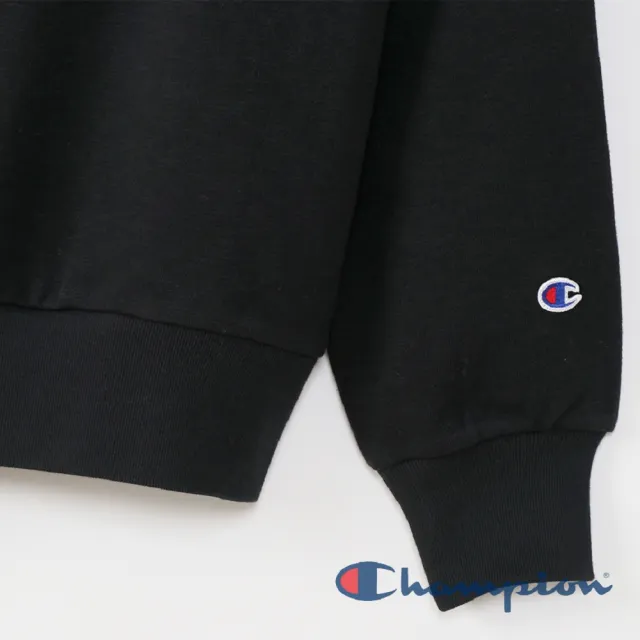 【Champion】官方直營 女款-Womens 圓領Tokyo Logo長袖大學Tee-黑色 （CW-U001-090日規）