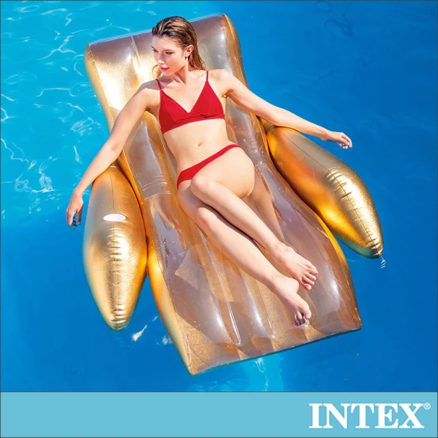【INTEX】超大型泳池充氣躺椅175x119x61cm(56803)