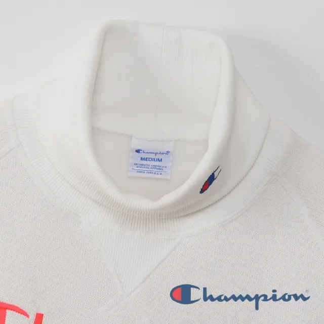 【Champion】官方直營-Womens Golf 女草寫Logo高領長袖上衣-女(米色)