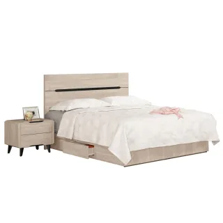 【WAKUHOME 瓦酷家具】Wesley簡約木質調5尺雙人床A002-003-2