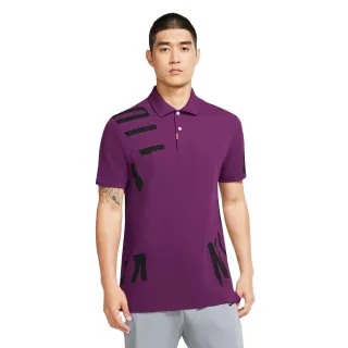 【NIKE 耐吉】Nike Golf 男 印花短袖POLO衫 紫(Nike Golf 男 印花短袖POLO衫 紫)