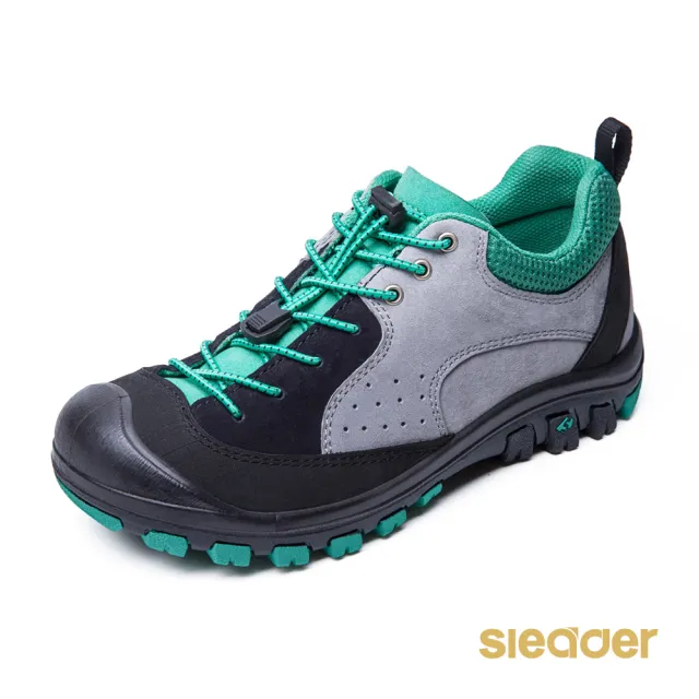 【sleader】防滑耐磨登山戶外休閒女鞋-S2032(灰/綠)