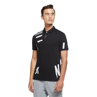 【NIKE 耐吉】Nike Golf 男 印花短袖POLO衫/高爾夫球衫 黑(CK6104-010)