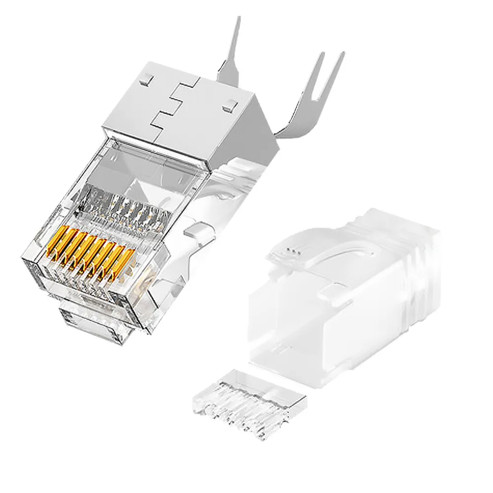 【山澤】Cat.8 10Gbps 50u三件式工程級網路水晶頭/RJ45網路頭 10入