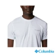 【Columbia 哥倫比亞 官方旗艦】男款-  OFZ 涼感快排短袖上衣-白色(UAE87930WT / 2022年春夏商品)