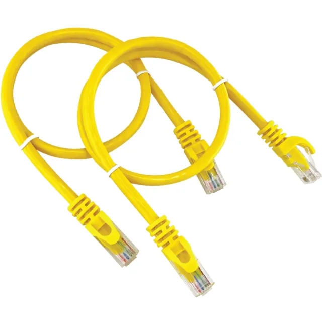 【POLYWELL】CAT6 乙太網路線 UTP 1Gbps/1000Mbps 30公分 [2入](適合ADSL/MOD/Giga網路交換器/無線路由器)