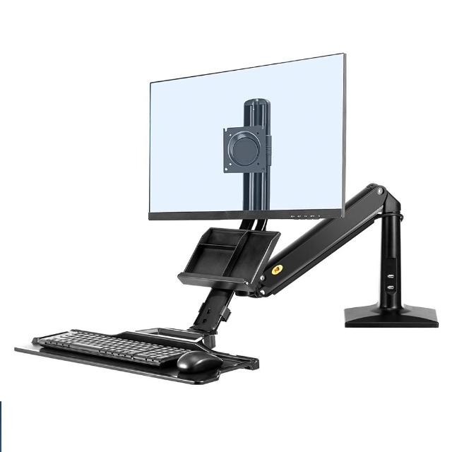 【NB】2022新款 19-27吋桌上型氣壓式液晶螢幕架(台灣總代公司貨NB35)