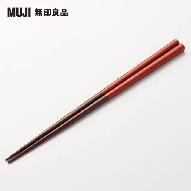 【MUJI 無印良品】馬拉斯木筷/紅色