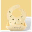 【PS Mall】嬰兒圍兜 寶寶吃飯矽膠圍嘴 兒童防水飯兜 2入(B126)