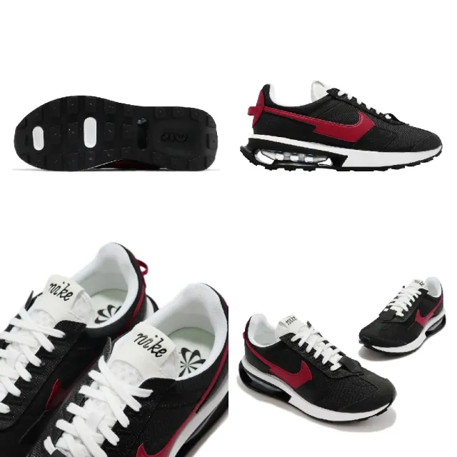 【NIKE 耐吉】休閒鞋 Air Max Pre-Day 男鞋 女鞋 黑 紅 復古 氣墊(DH4638-001)