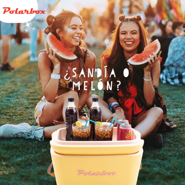【Polarbox】西班牙 20L網美愛用多功能攜帶式露營野餐保冰盒-多色可選(野餐盒、保冰桶、保冷、保冰箱)