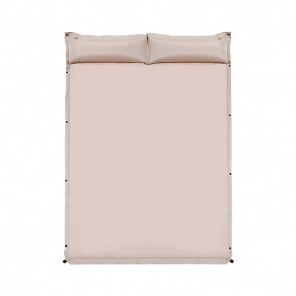 【SHANER】營用自動充氣睡墊-雙人睡墊(簡單拼裝 快速充氣 收納體積小)