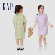 【GAP】女童裝 Logo小熊短袖洋裝 厚磅密織水洗棉系列-多色可選(858686)
