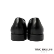 【TINO BELLINI 貝里尼】男款 極簡翼紋雕花德比紳士鞋HM2T0015-1(黑)