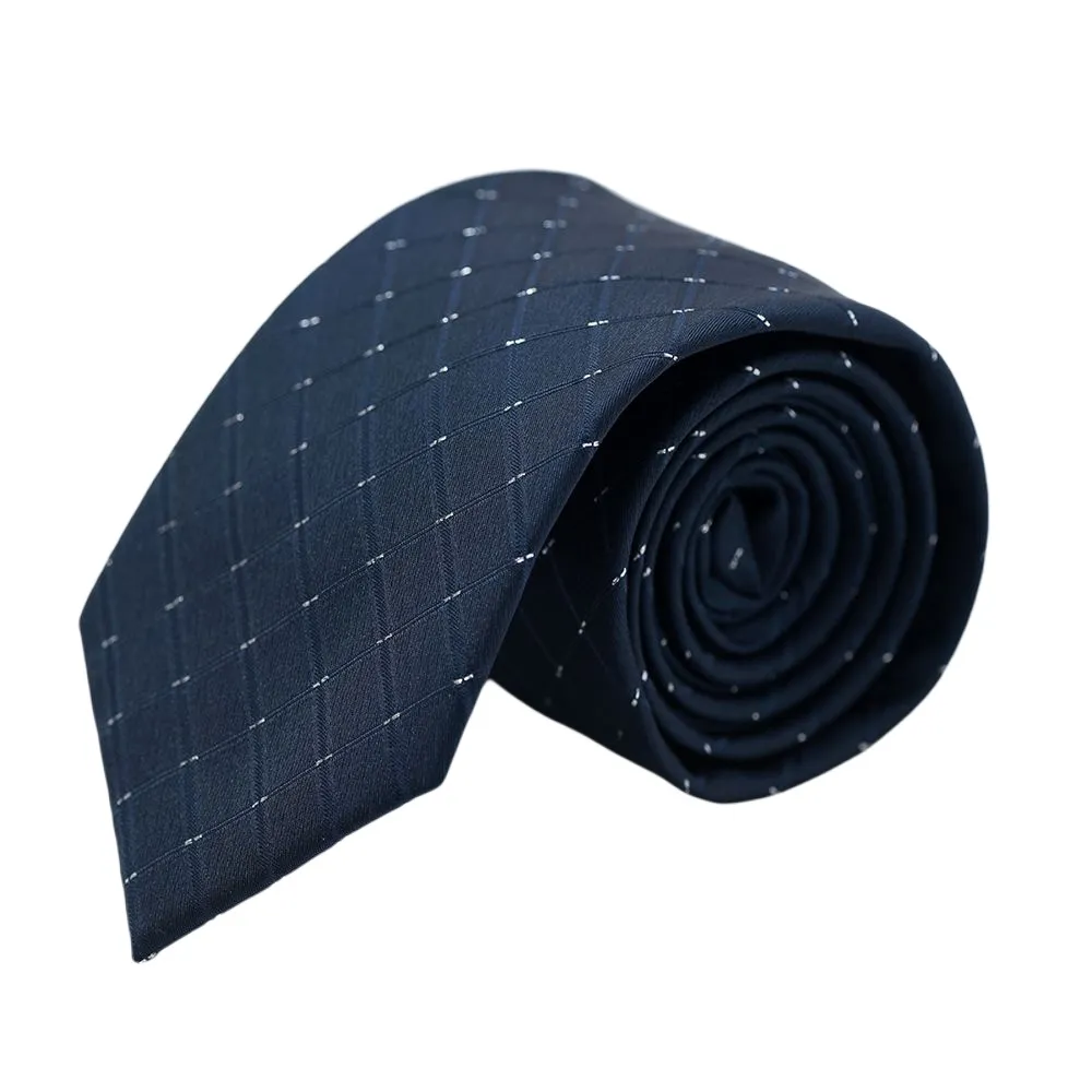 【per-pcs 派彼士】時尚風範雅痞領帶_深藍菱格(PW2001)