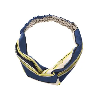 【89 zone】法式古典手工布藝交叉 髮飾 頭飾  頭巾 髮束 髮帶 1 入(款式 6/不挑款/混色隨機出貨)