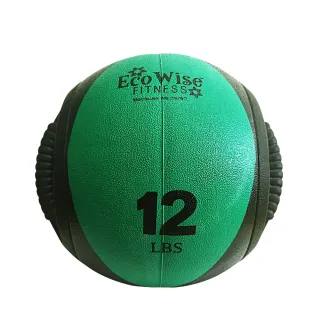 【美國EcoWise】15磅雙握藥球(藥球重力球握把藥球核心訓練球)